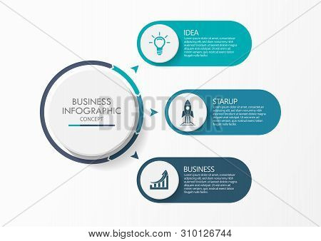 Business Data Visualization. Timeline Infographic Icons Designed For Abstract Background Template Mi