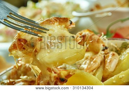 Portuguese Shrimp  Potato Gratin