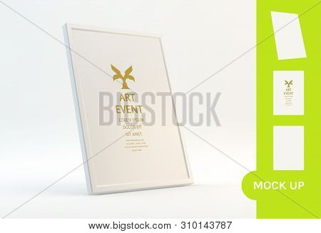 Frame Mockup. Vector Illustration For Picture, Painting, Poster,  Certificate, Diploma Or Photo.