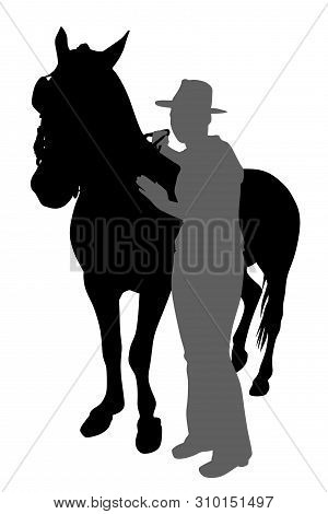 A Young Person Standing With A Horse