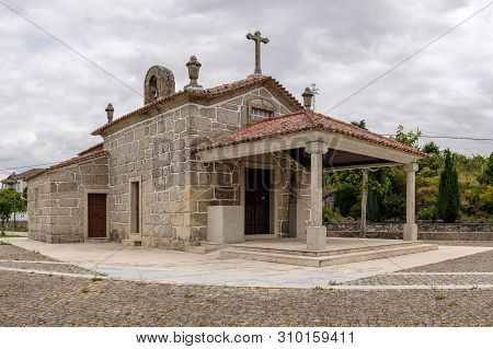 Arosa, Portugal - June 20, 2019 : Chapel S. Amaro, Arosa, Guimaraes, Portugal