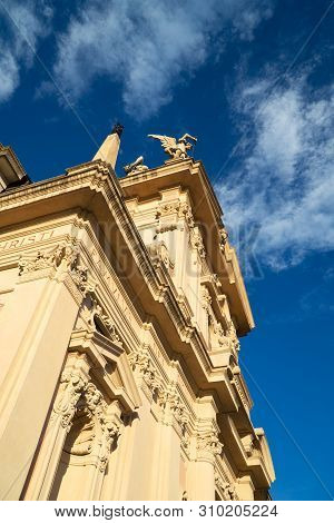 Chiesa Di Santandrea Apostolo. Church In Brunate Town.