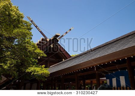 Nagoya, Japan - May 04, 2016: Atsuta-jingu., Atsuta Shrine In Nagoya, Japan., Public Place