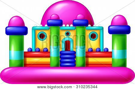 Funny Balloon Playground Cartoon For Your Design