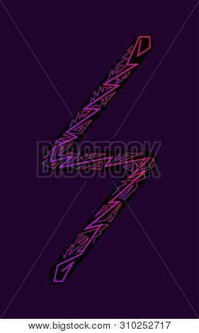 Rune Sowulo. Ancient Scandinavian Runes. Runes Senior Futarka. Magic, Ceremonies, Religious Symbols.