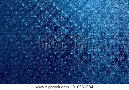 Stained Glass Window Texture For Background And Design Art Work.