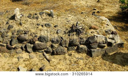 Ruin Of Old Historic Archaeological Excavations Of Adulis, Zula, Eritrea