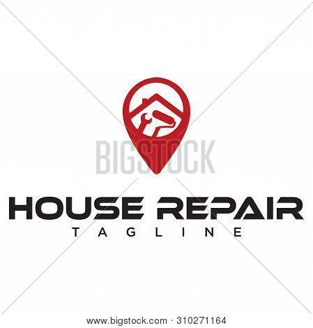 House Repair And Maintenance Logo Vector Stock
