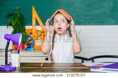Scared Kid. Digital Age With Modern Technology. Back To School. Future Success Is Studying. Small Gi