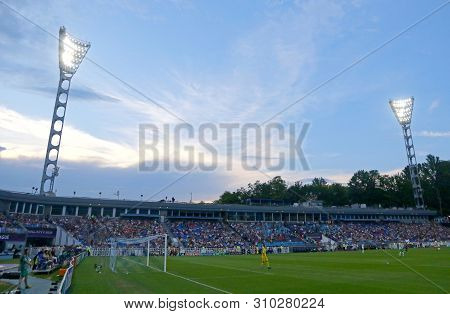 Kyiv, Ukraine - May 24, 2018: Panoramic View Of Lobanovskiy Stadium In Kyiv During The Uefa Women Ch