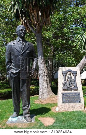 Ronda, Spain - May 5, 2008 - Statue Of Blas Infante In Blas Infante Park (paseo De Blas Infante), Ro