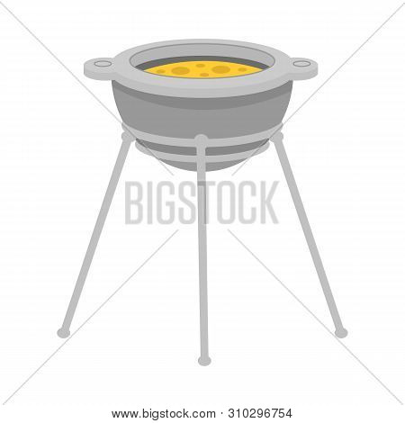 Isolated Object Of Grill And Bbq Sign. Set Of Grill And Metal Vector Icon For Stock.