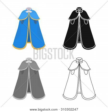 Vector Illustration Of Cape And Nobleman Icon. Collection Of Cape And Man Stock Vector Illustration.