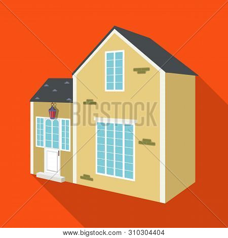 Vector Illustration Of House And Residential Sign. Set Of House And Apartment Vector Icon For Stock.