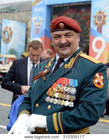 Moscow, Russia - May 9, 2019: First Deputy Director Of The Federal Service Of The National Guard Tro