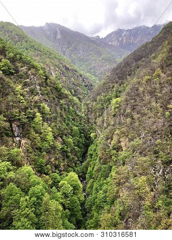 Canyon Of The River Sementina Or Valle Di Sementina, Monte Carasso - Canton Of Ticino, Switzerland