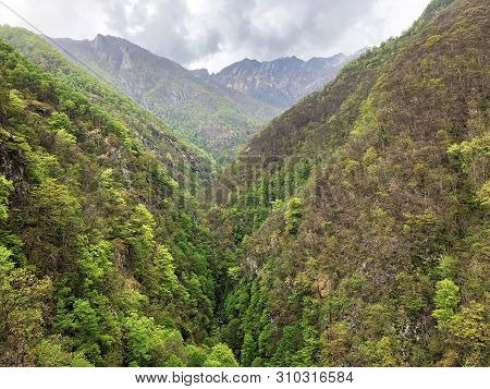 Canyon Of The River Sementina Or Valle Di Sementina, Monte Carasso - Canton Of Ticino, Switzerland