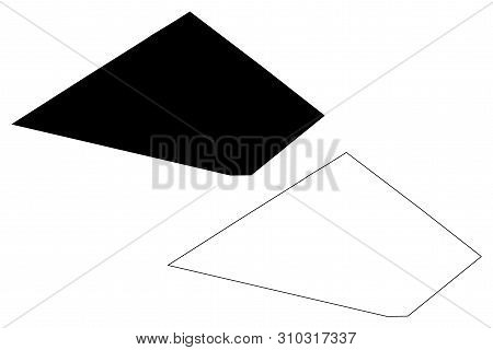 Jeff Davis County, Texas (counties In Texas, United States Of America,usa, U.s., Us) Map Vector Illu