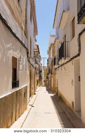 Xabia Spain View Of A Spanish Church In The Historic Town