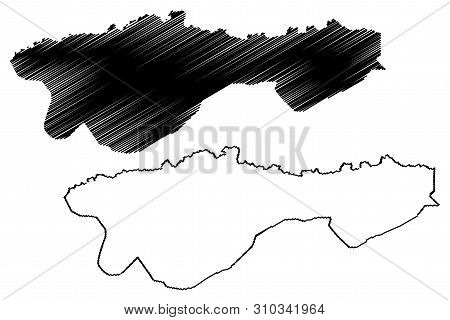 Oddar Meanchey Province (kingdom Of Cambodia, Kampuchea, Provinces Of Cambodia) Map Vector Illustrat