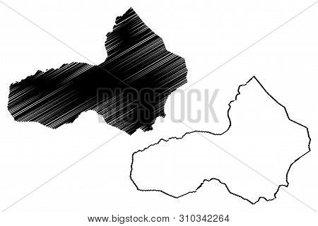 Pursat Province (kingdom Of Cambodia, Kampuchea, Provinces Of Cambodia) Map Vector Illustration, Scr