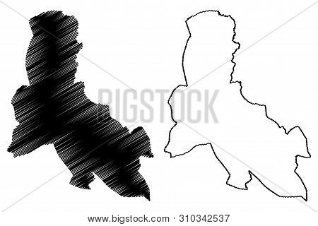 Svay Rieng Province (kingdom Of Cambodia, Kampuchea, Provinces Of Cambodia) Map Vector Illustration,