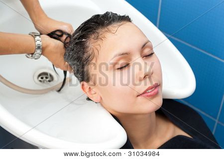 Lavagem do cabelo