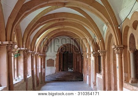 BRONNBACH, GERMANY - JULY 07, 2018: Cistercian Monastery of Bronnbach in Reicholzheim near Wertheim, Germany
