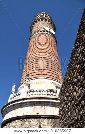 In Palazzolo On The Oglio River The Highest Circular Bell Tower In Italy