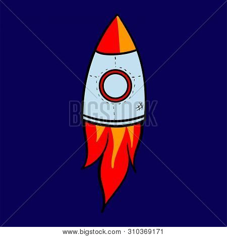 Cartoon Rocket Space Vector Photo Free Trial Bigstock