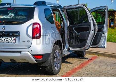 Warshaw region, Poland - June, 30, 2019: car on a parking in Poland