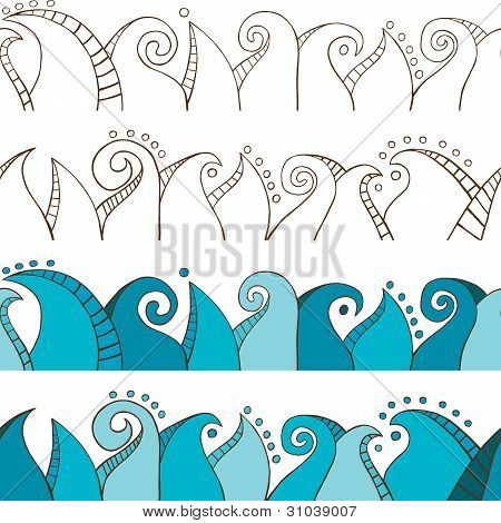 Seamless Doodle Border
