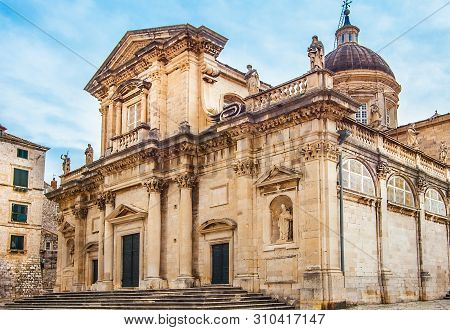 Church Of St. Ignatius In The Old Town Of Dubrovnik Croatia