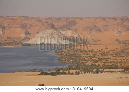 View To Boukkou Lake Group Of Ounianga Serir Lakes  , Ennedi, Chad