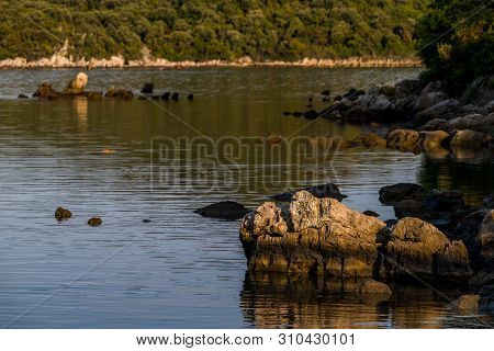Beautiful Hidden Bay In Trpanj, Dalmatia, Croatia; Peljesac Peninsula