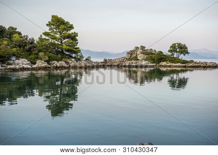 Beautiful Hidden Bay In Trpanj, Dalmatia, Croatia; Peljesac Peninsula