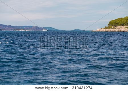 Idilic View On The Mediterranean Sea, Murter, Dalmatia, Croatia