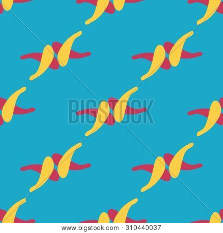 Abstract Seamless Pattern With City Elements Frayed Sprays Triangles Neon Paint Colored High-quality