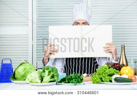 Culinary Recipes Book Concept. Improve Cooking Skill. Useful Book For Cooking. Start Culinary Career