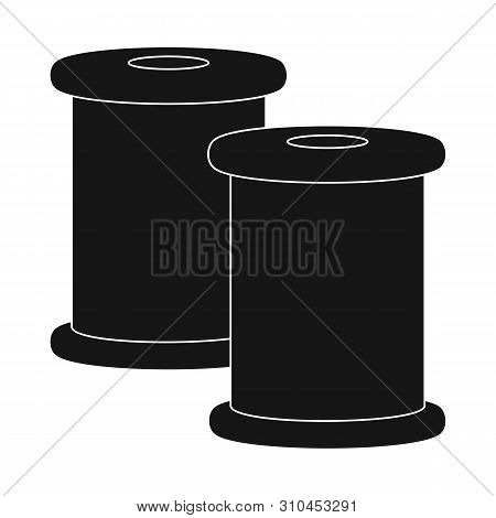 Isolated Object Of Thread And Spool Symbol. Collection Of Thread And Reel Stock Vector Illustration.