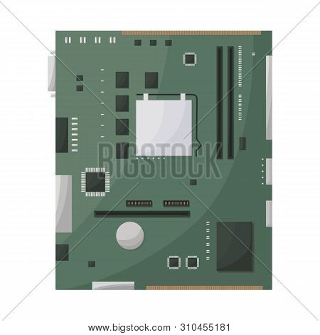 Vector Illustration Of Motherboard And Concept Sign. Set Of Motherboard And Science Vector Icon For 