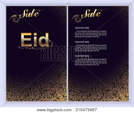 Eid Al Adha Mubarak The Celebration Of Muslim Community. Eid Al Adha Mubarak Greeting Card.vector Il