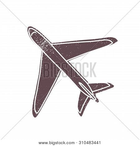 Passenger Or Cargo Airliner Or Civil Aircraft Isolated On White Background. Plane, Jumbo Jet Or Airp