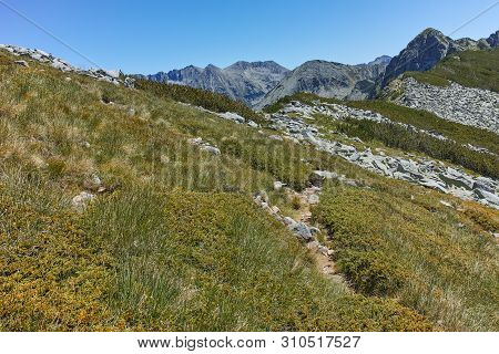 Amazing Landscape Of Near Vasilashki Lakes, Pirin Mountain, Bulgaria