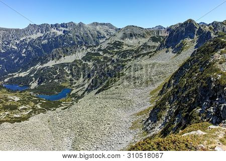 Amazing View Of Vasilashki Lakes And Polezhan Peak, Pirin Mountain, Bulgaria