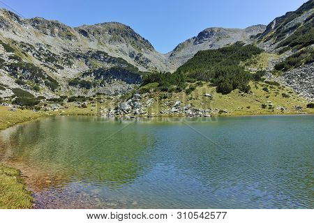 Amazing Panorama With Prevalski Lakes And Mozgovishka Pass, Pirin Mountain, Bulgaria