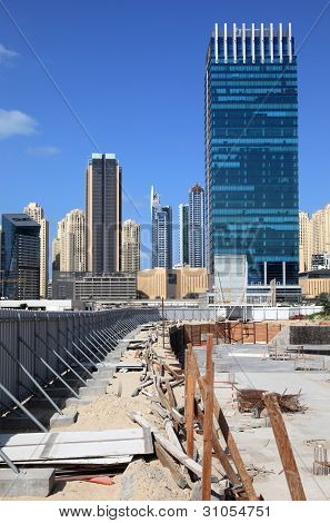 Local de construção em Dubai