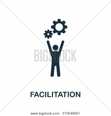 Facilitation Icon Symbol. Creative Sign From Agile Icons Collection. Filled Flat Facilitation Icon F