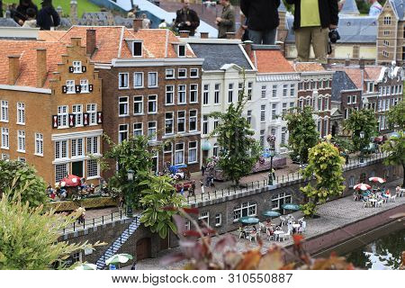Netherlands, Hague - September 9, 2007: Madurodam Park. Park Of Miniature.