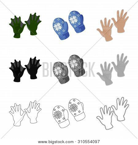 Vector Illustration Of Silhouette And Safety Icon. Set Of Silhouette And Comfort Vector Icon For Sto